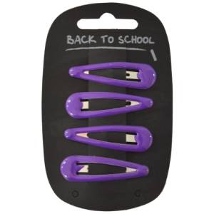 CLICK CLACK GRIPS X 4, Hair Accessories in Popular School Colours