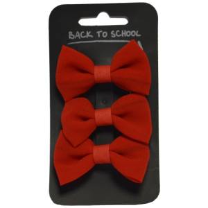 PACK BOWS X 3, Hair Accessories in Popular School Colours