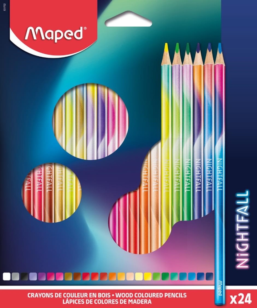Triangular Colored Pencils x24 – Maped Helix USA