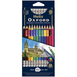 OXFORD ERASABLE COLOUR PENCILS, Oxford Range, Stationery