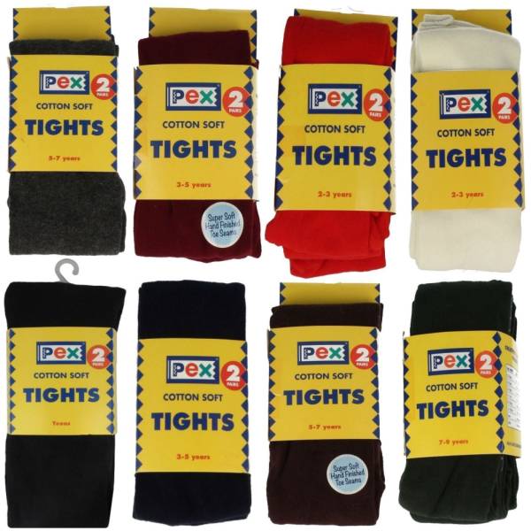 SUNSET COTTON RICH TIGHTS X2, Socks, Tights, Nightwear & Underwear, Tights