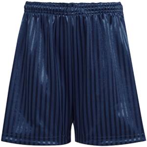 SHADOW STRIPE SHORTS NAVY, Sportswear, Sports & Cycle Shorts, Chancellor Park Primary School, The Bishops CofE RC Primary School, Thriftwood School & College