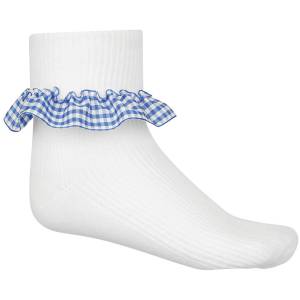 GINGHAM SOCKS 3PK, Socks Ankle, Baddow Hall Infant & Junior School, Chancellor Park Primary School, Great Waltham Primary School, Terling C of E Primary School, The Bishops CofE RC Primary School, Trinity Road County Primary School, Girls Summer Socks