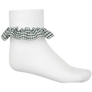 GINGHAM SOCKS 3PK, Socks Ankle, Baddow Hall Infant & Junior School, Chancellor Park Primary School, Great Waltham Primary School, Terling C of E Primary School, The Bishops CofE RC Primary School, Trinity Road County Primary School, Girls Summer Socks