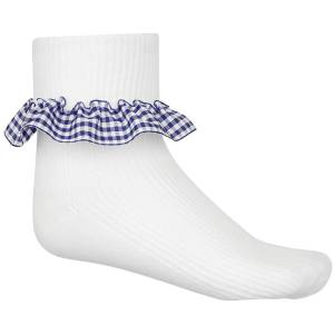 GINGHAM SOCKS 3PK, Socks Ankle, Baddow Hall Infant & Junior School, Chancellor Park Primary School, Great Waltham Primary School, Terling C of E Primary School, The Bishops CofE RC Primary School, Trinity Road County Primary School, Girls Summer Socks