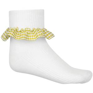 GINGHAM SOCKS 3PK, Socks Ankle, Baddow Hall Infant & Junior School, Chancellor Park Primary School, Great Waltham Primary School, Terling C of E Primary School, The Bishops CofE RC Primary School, Trinity Road County Primary School, Girls Summer Socks