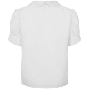 LACE COLLAR BLOUSE SS, Shirts & Blouses, Blouses Short Sleeve