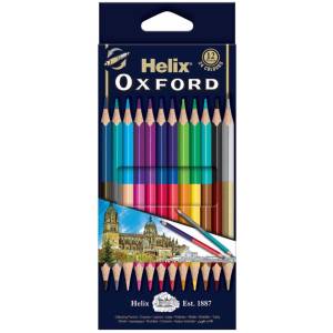 DUO COLOURING PENCILS X12, Stationery, Oxford Range