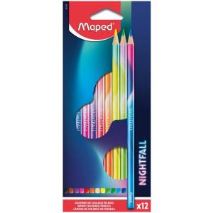 NIGHTFALL COLOURING PENCILS, Maped Nightfall, Stationery