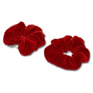 VELVET SCRUNCHIE X2, Hair Accessories in Popular School Colours