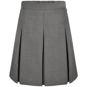 STITCH DOWN BOX PLEAT SKIRT, Junior To Senior Skirts