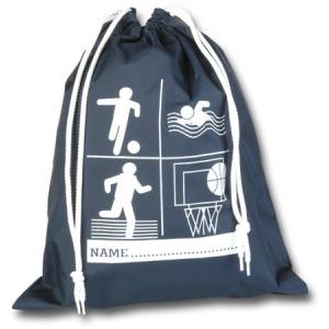 PRINTED TOP DRAW NYLON BAG, Drawstring & Gym Bags