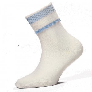 INTERGRATED GINGHAM SHORT SOCK, Socks & Tights, Girls Summer Socks