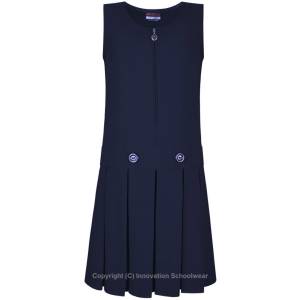 BOX PLEAT PINAFORE, Clearance Girls Trouser, Skirts and Dresses, Pinafores