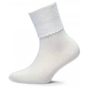 GIRLS SCALLOP EDGE SOCK, Girls Summer Socks