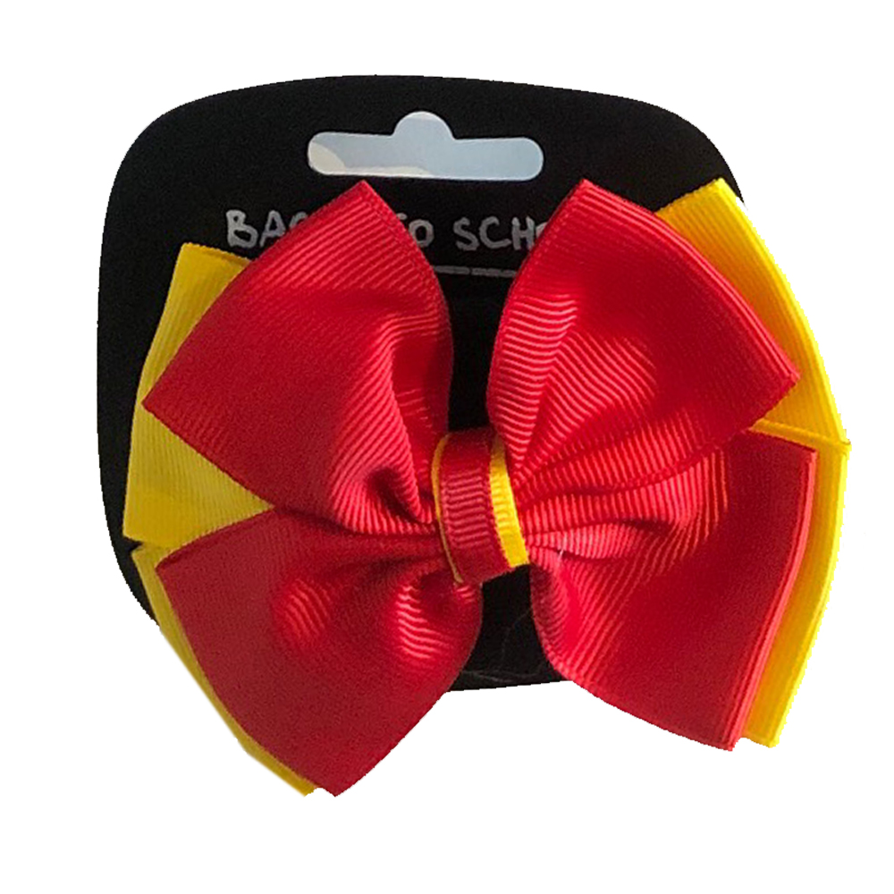 TWO COLOUR BOW, Hair Accessories in Popular School Colours