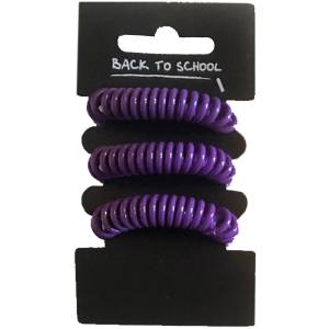 3 HAIR COILS, Hair Accessories in Popular School Colours
