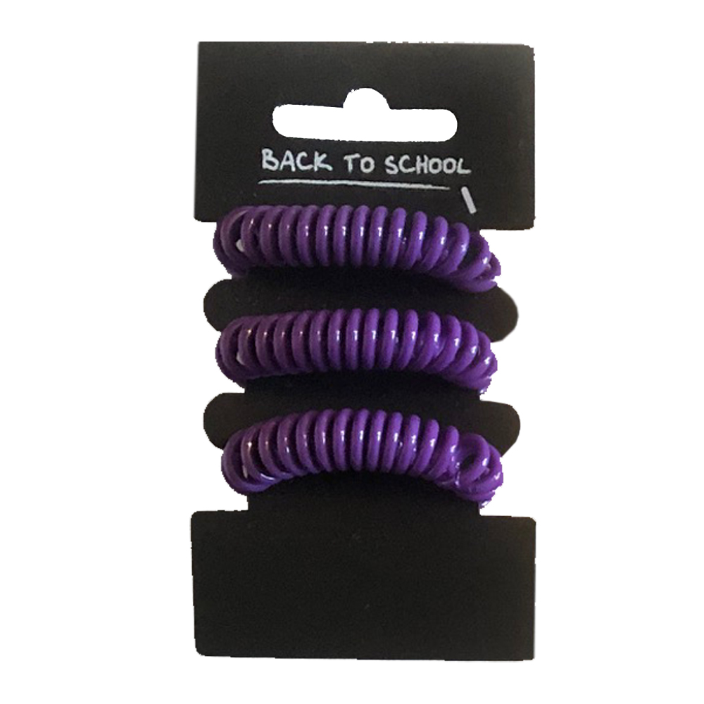 3 HAIR COILS, Hair Accessories in Popular School Colours