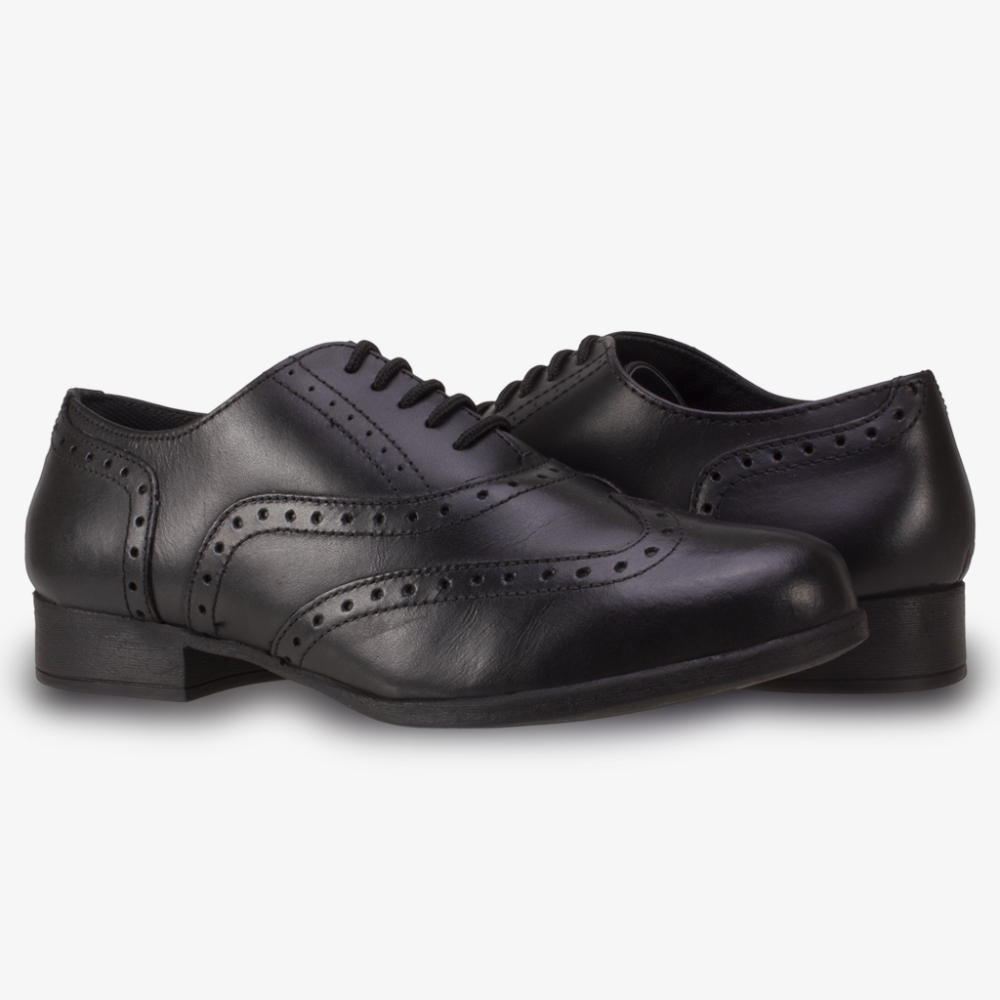 BELLA LEATHER BROGUE, Girls School Shoes