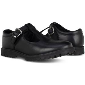 EMILY LEATHER SCHOOL SHOE, Girls School Shoes