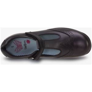 JANINE T-BAR LEATHER, Girls School Shoes